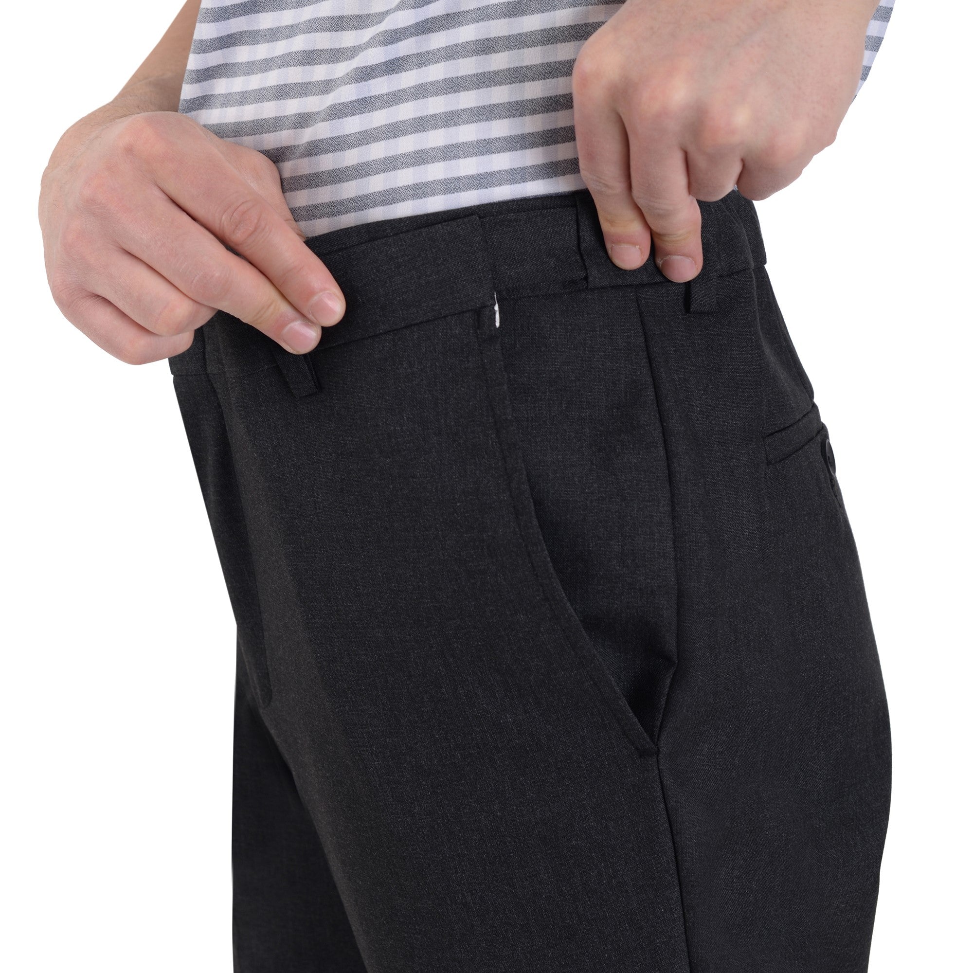 Pantalón de Vestir Yale Sin Pinzas Cintura Ajustable Regular Fit 1768