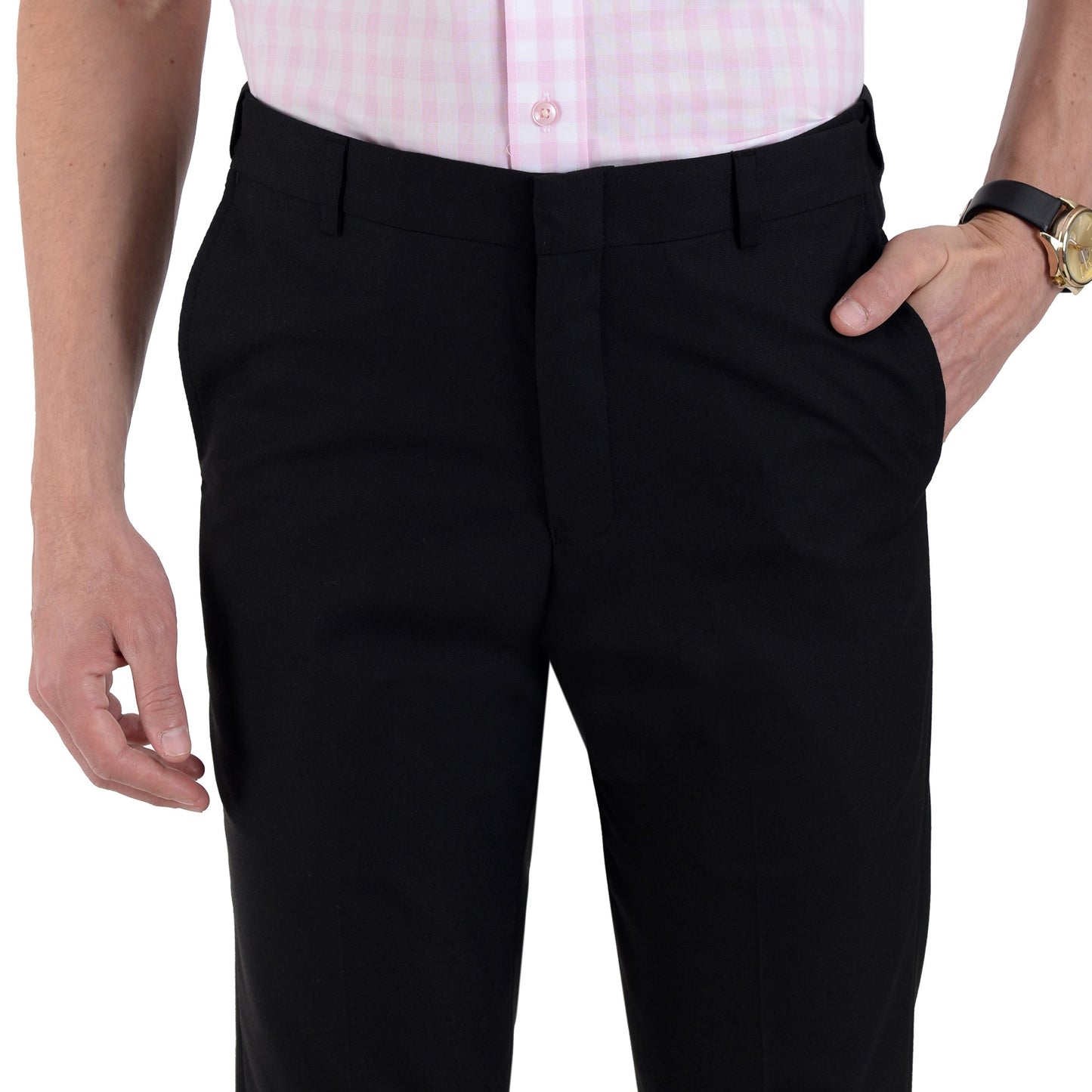 Pantalón Vestir Yale Sin Pinzas Cintura Ajustable Regular Fit 1768