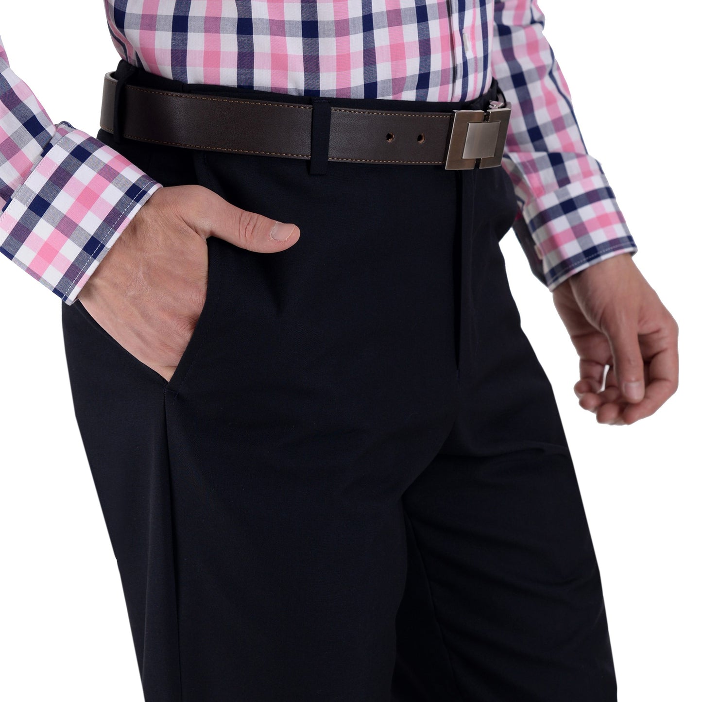 Pantalón Vestir Yale Sin Pinzas Cintura Ajustable Regular Fit 1768
