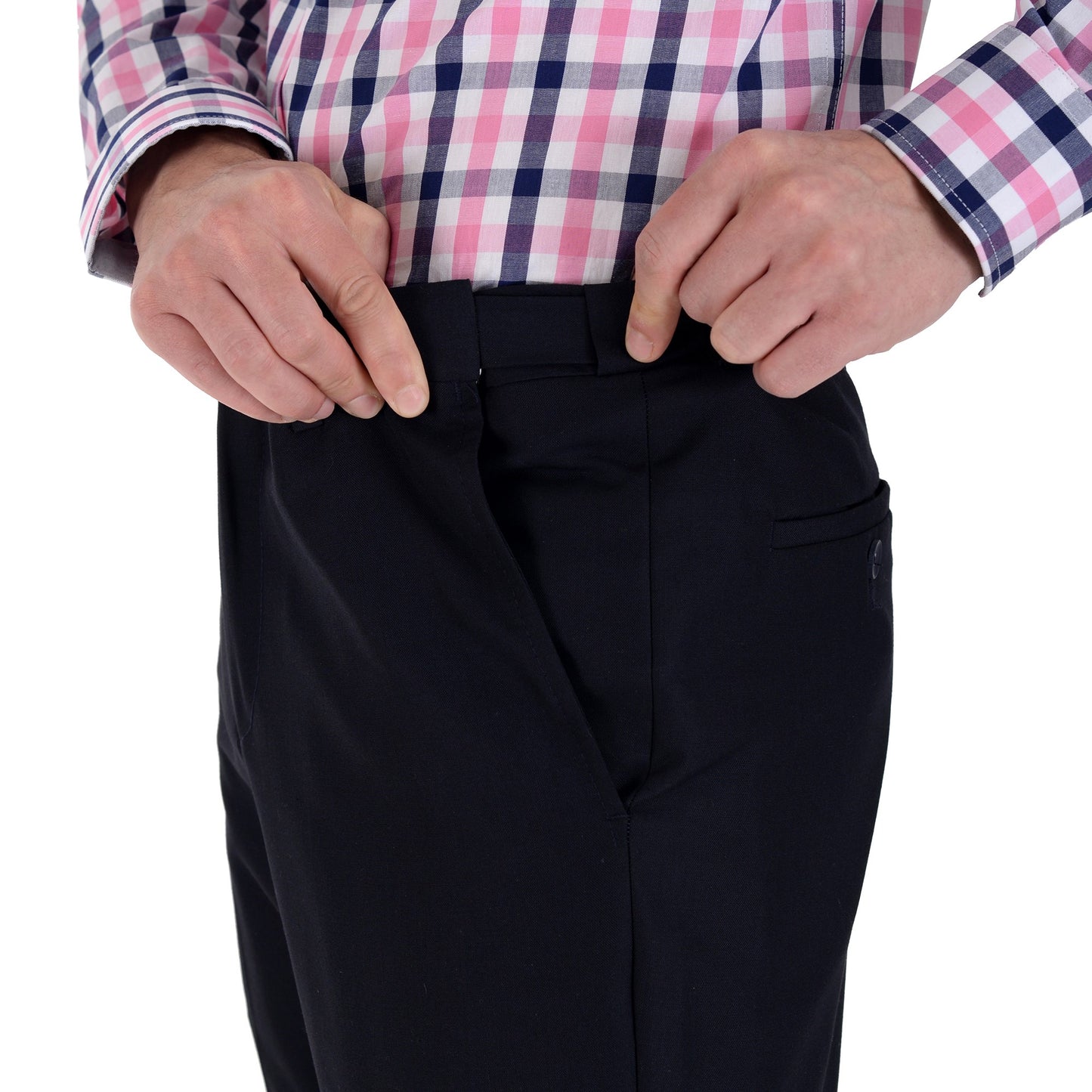 Pantalón Vestir Yale Sin Pinzas Cintura Ajustable Regular Fit 1768
