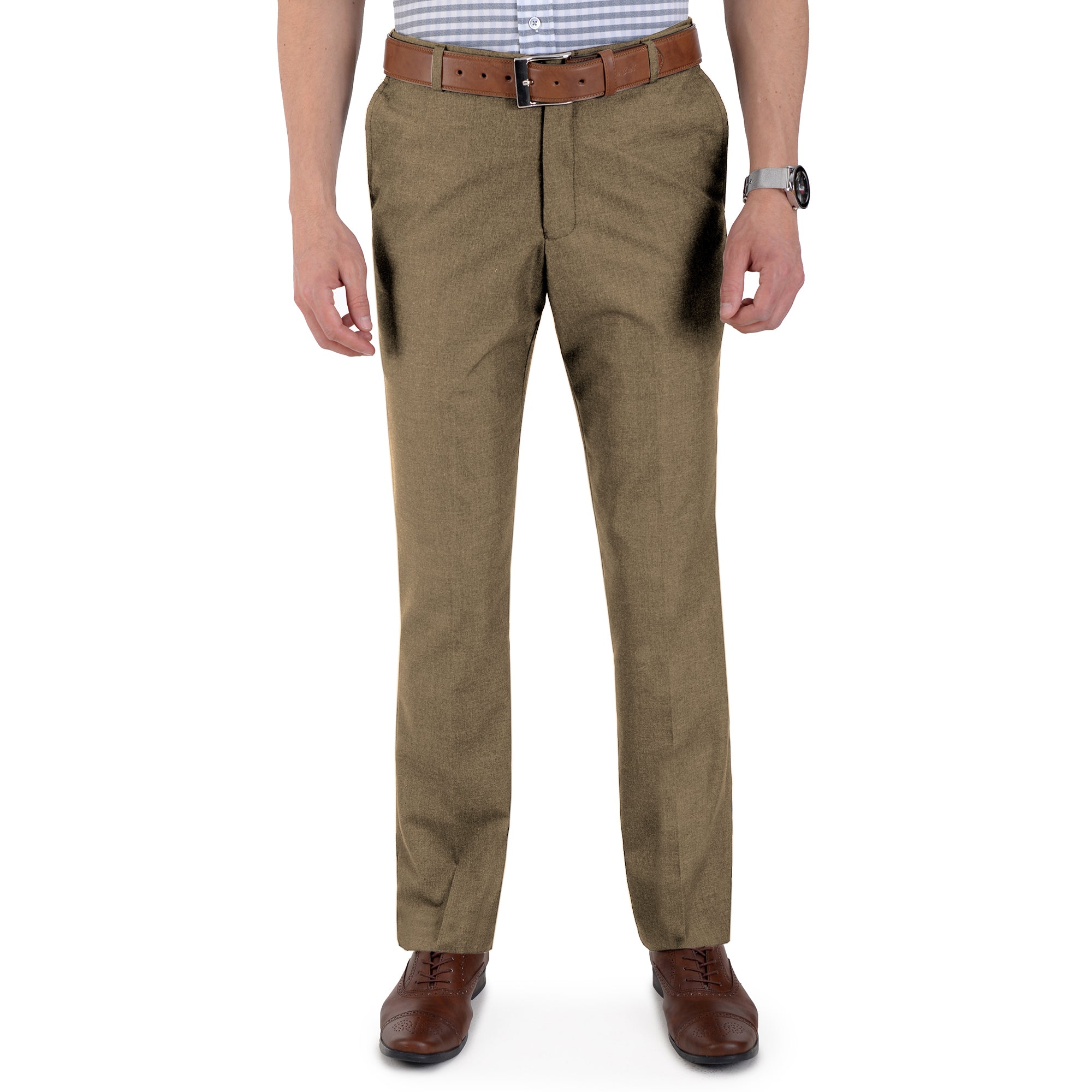 Pantalón de Vestir Yale Sin Pinzas Cintura Ajustable Regular Fit 1768