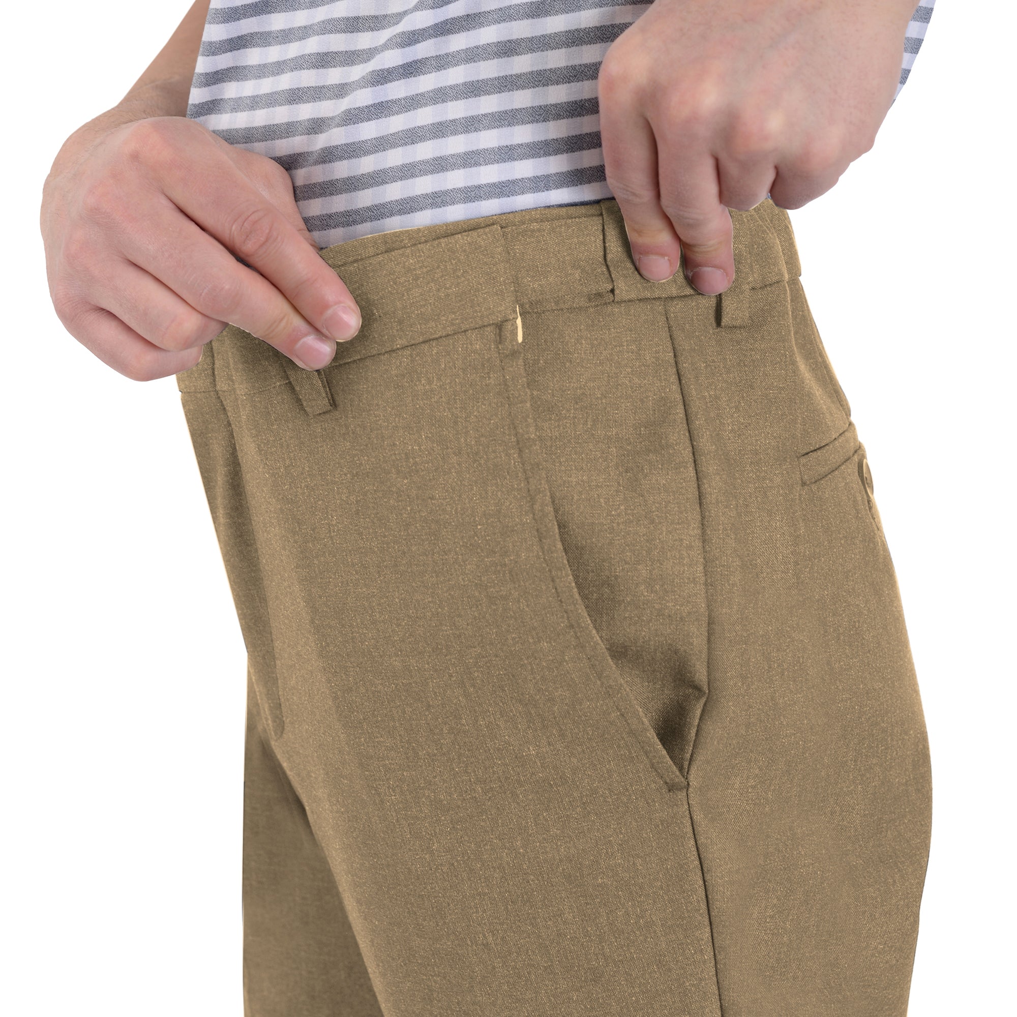 Pantalón de Vestir Yale Sin Pinzas Cintura Ajustable Regular Fit 1768
