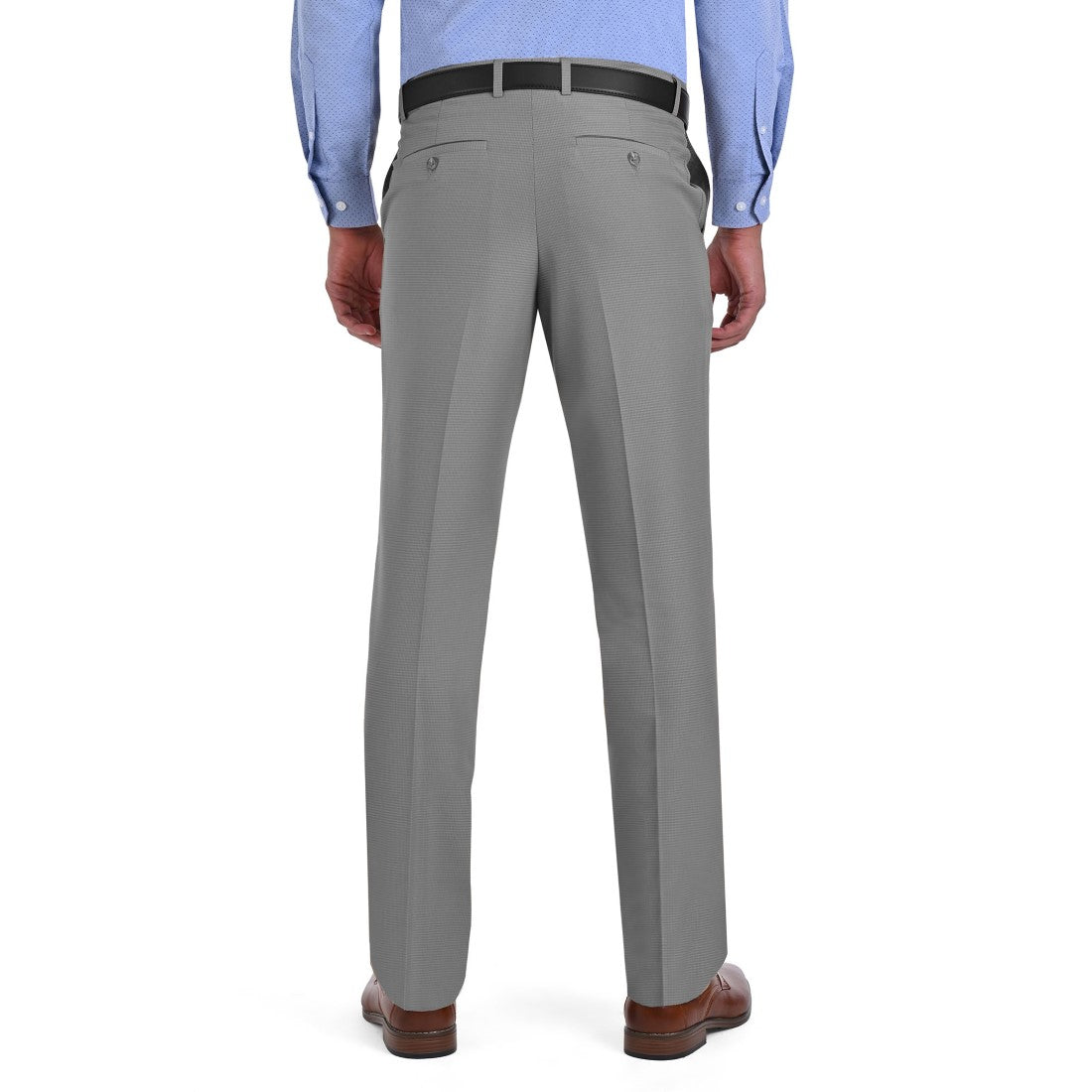 Pantalon de Vestir Yale 2337  Regular Sin Pinzas Cintura Ajustable Gris