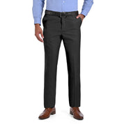 Pantalon de Vestir Yale 2337  Regular Sin Pinzas Cintura Ajustable Negro