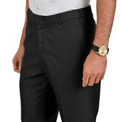 Pantalon de Vestir Yale 3814  Regular Sin Pinzas Cintura Ajustable Negro