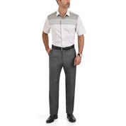 Pantalon de Vestir Yale 3820  Regular Sin Pinzas Cintura Ajustable Gris Rata