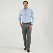 Pantalón de vestir Yale Cintura ajustable Regular Fit 7360 Gris