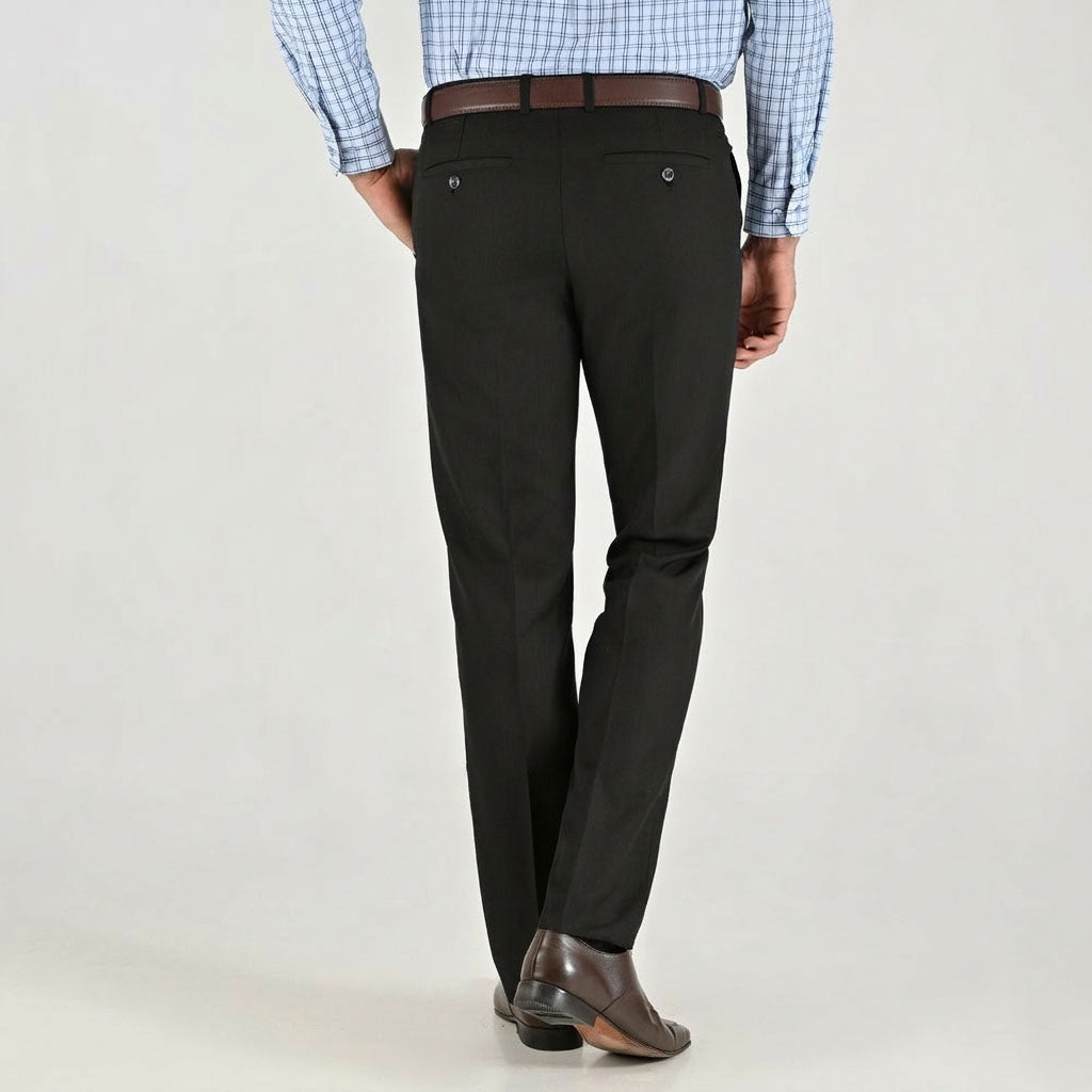 Pantalón de vestir Yale Cintura ajustable Regular Fit 7360 Negro