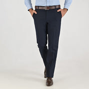 Pantalón de vestir Yale Cintura ajustable Regular Fit 7360 Azul marino