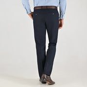 Pantalón de vestir Yale Cintura ajustable Regular Fit 7360 Azul marino