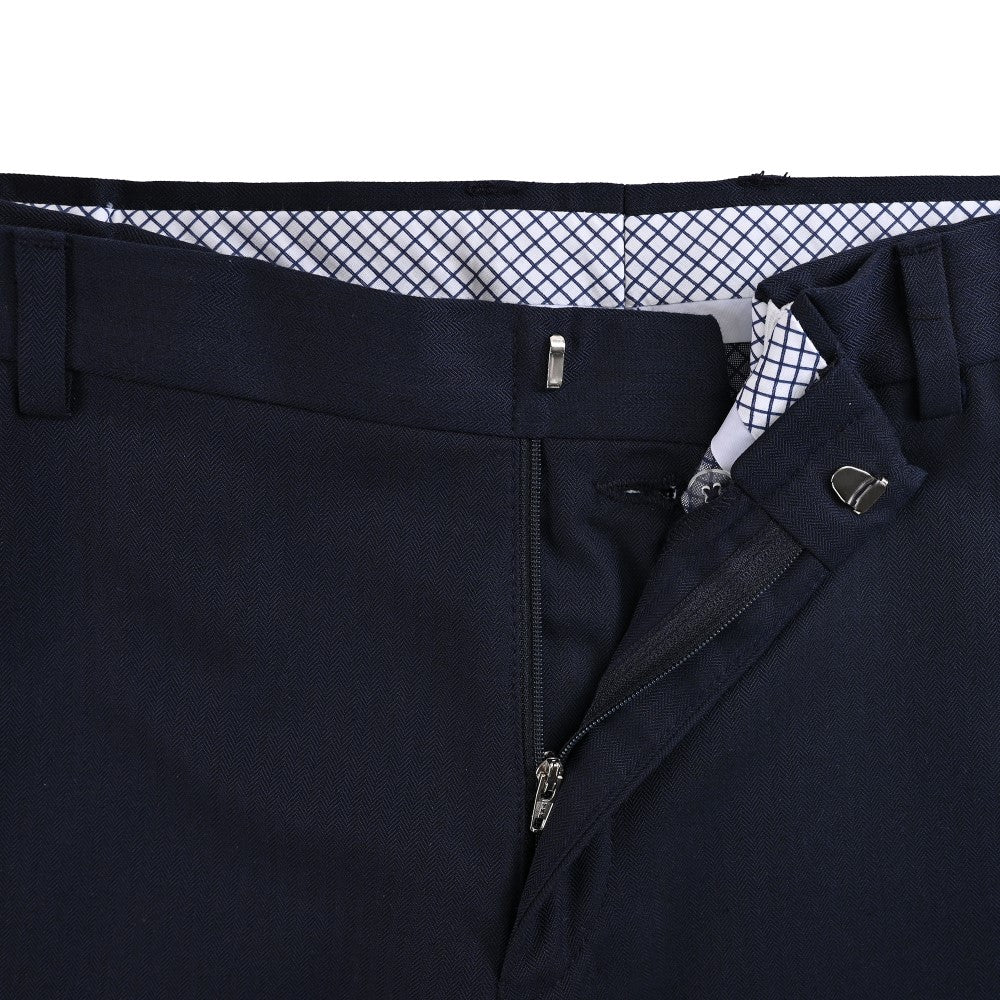 Pantalón de vestir Yale Cintura ajustable Regular Fit 7360 Azul marino