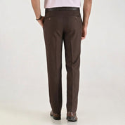 Pantalón de vestir Yale Cintura ajustable Regular Fit 7363 Cafe