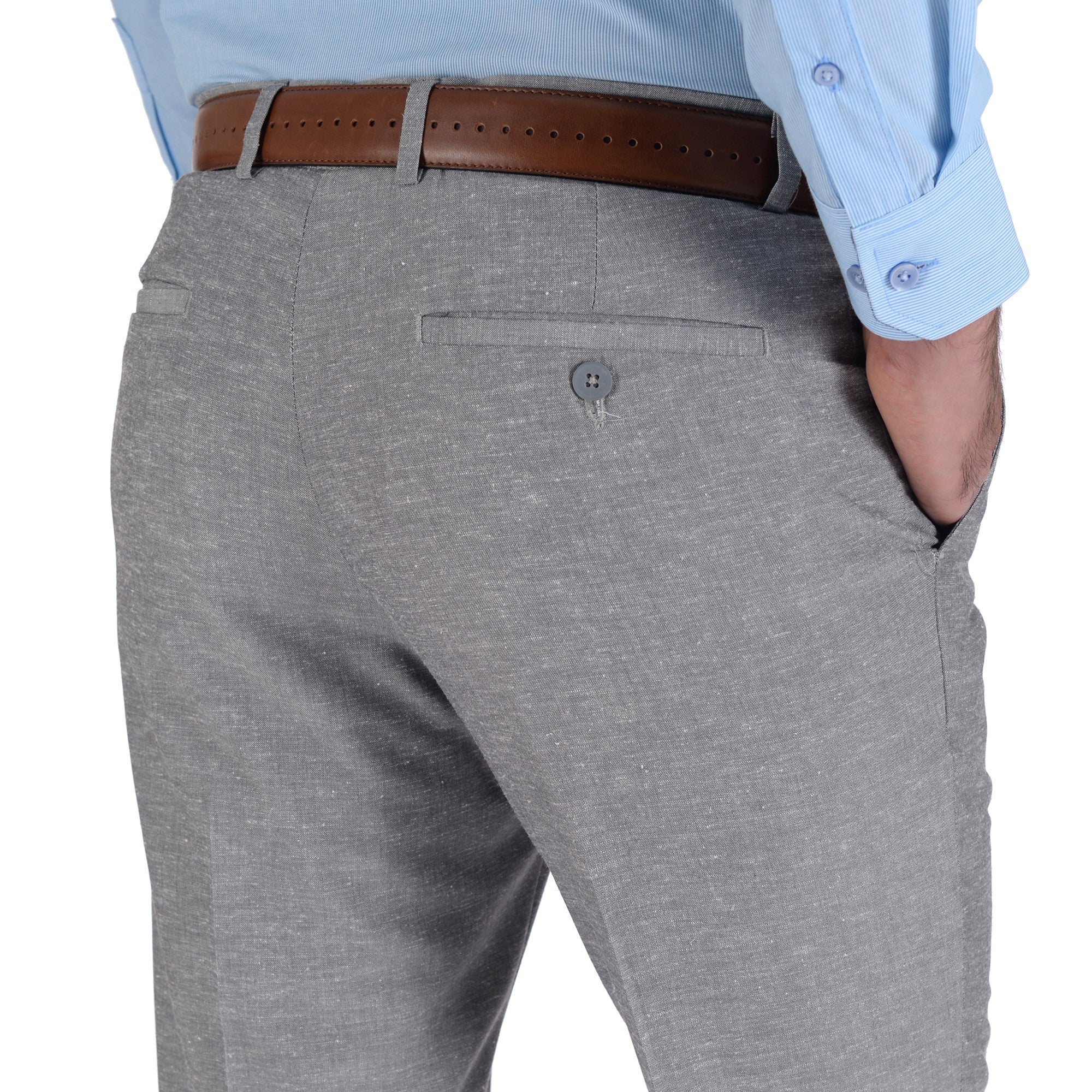 Pantalón de Vestir Yale Sin Pinzas Modern Slim Fit 0476