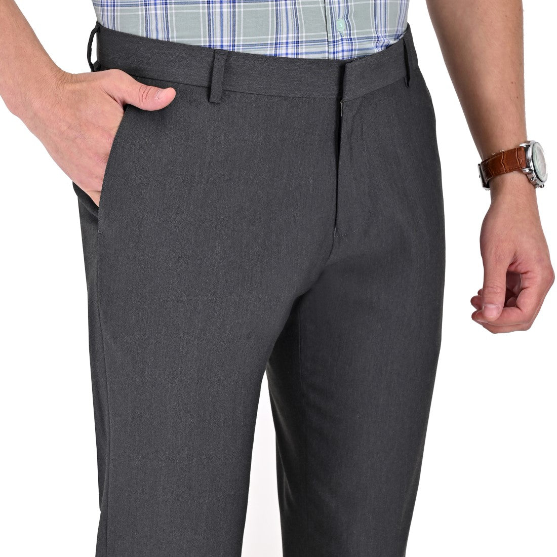 Pantalón de Vestir Yale Slim Fit Sin Pinzas 0342.