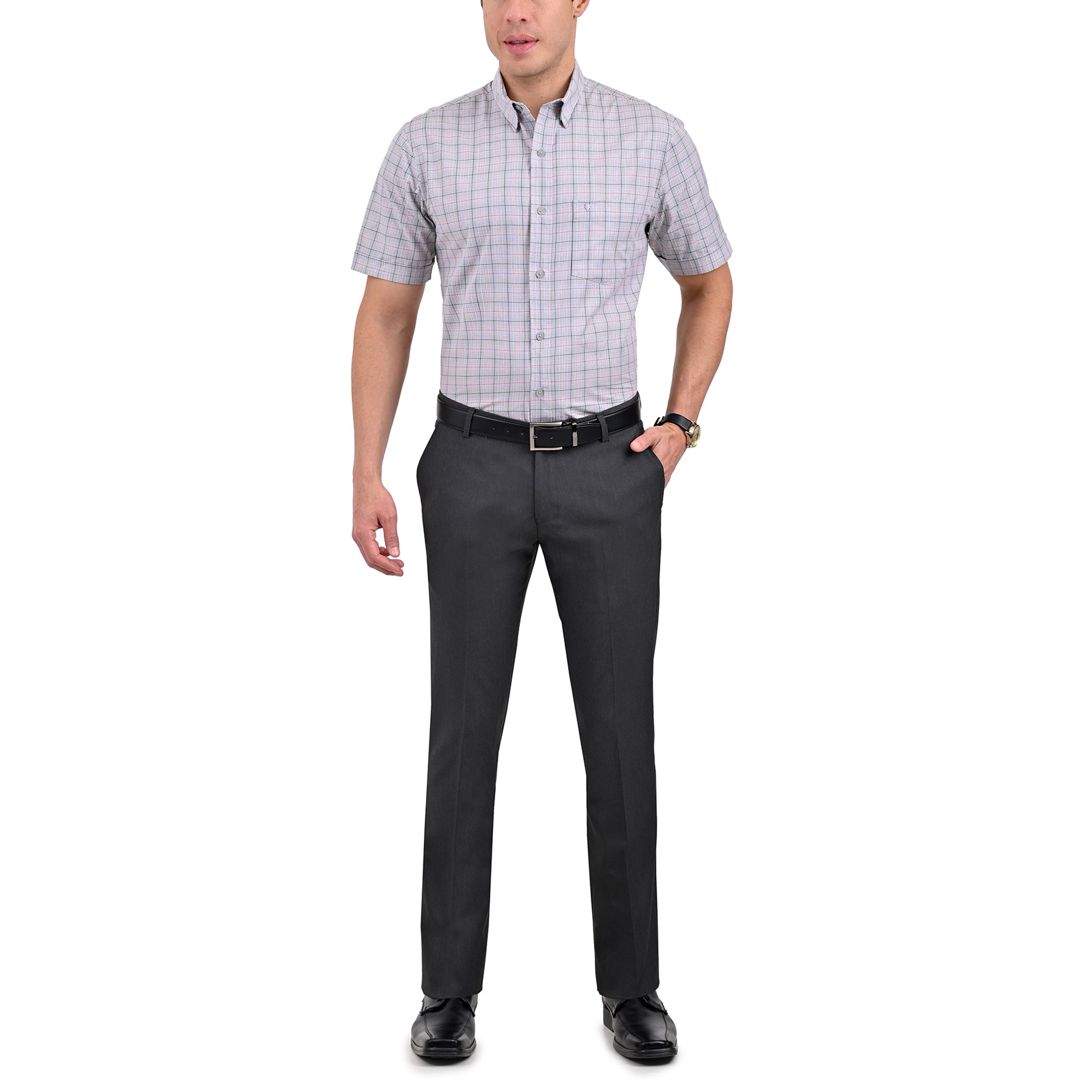 Pantalón de Vestir Yale Slim Fit Sin Pinzas 0342.