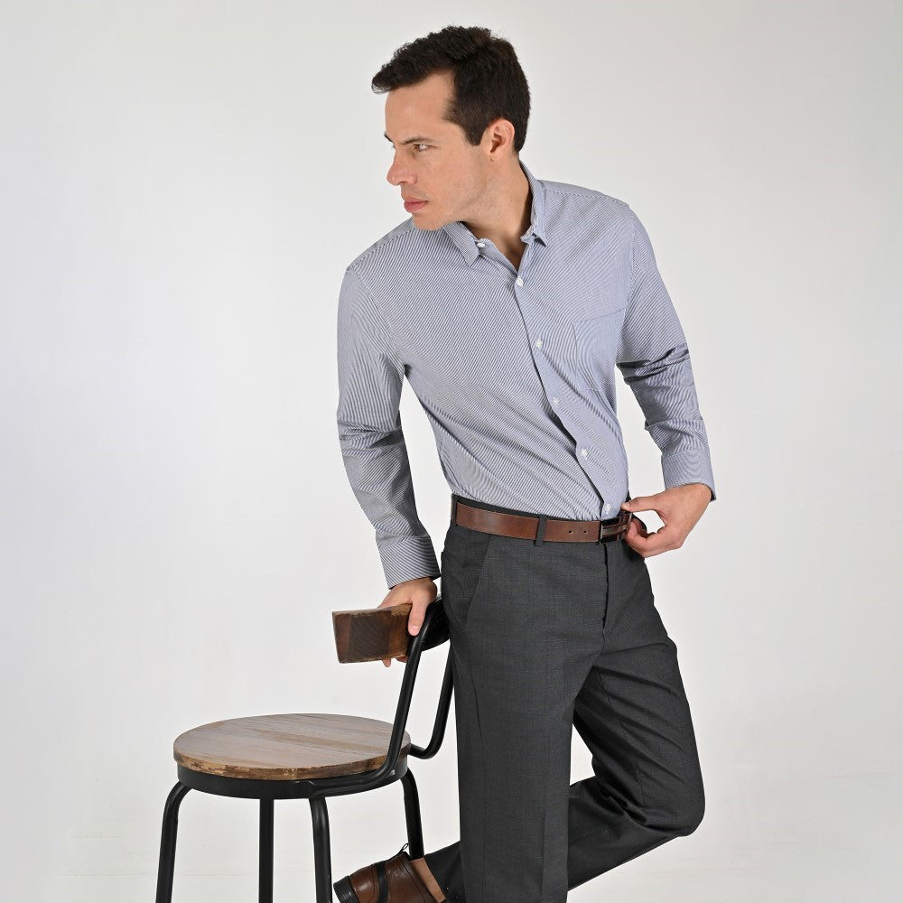 Pantalón de vestir Yale Slim Fit 4731 Gris Rata