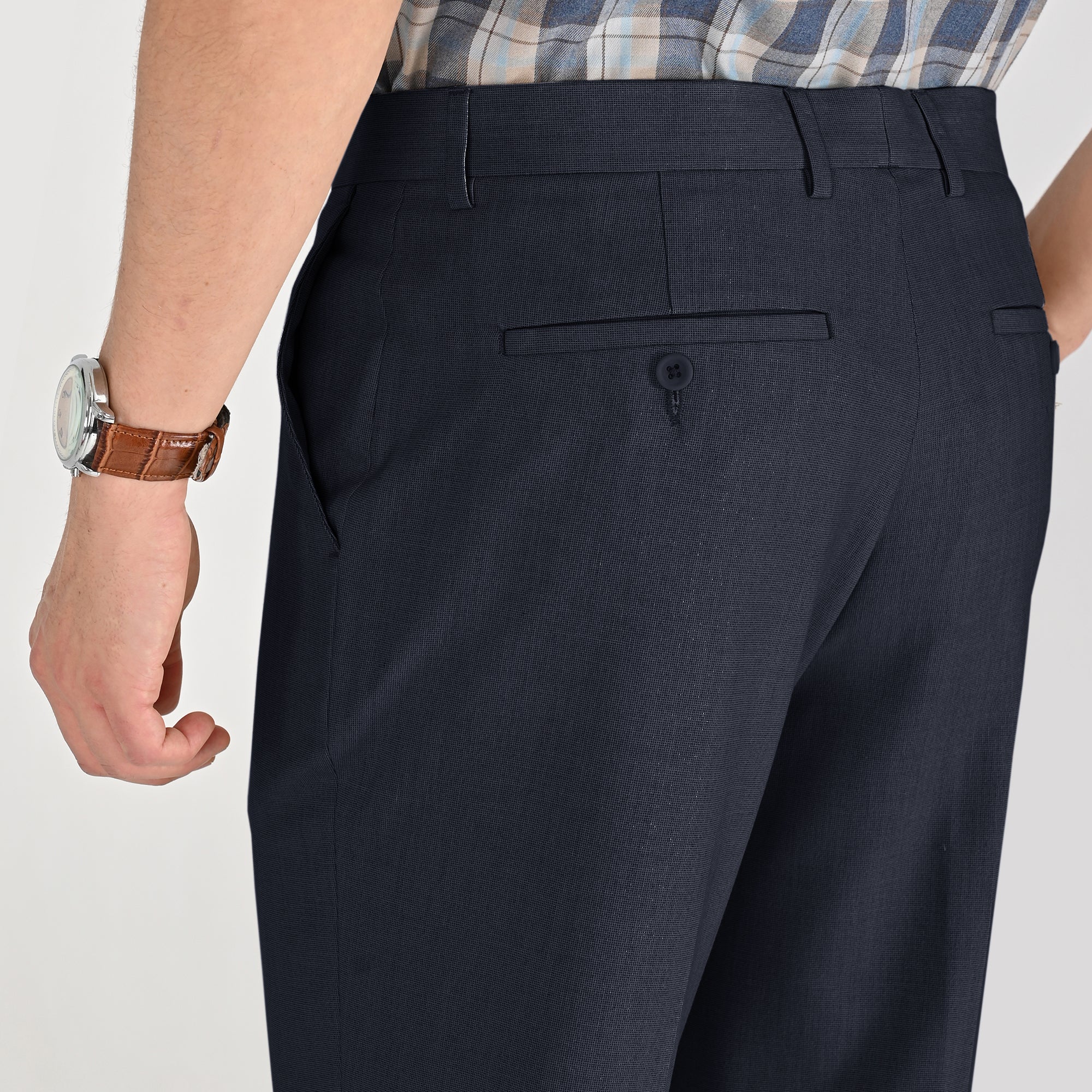 Pantalón de vestir Yale Slim Fit 7963 Azul Marino
