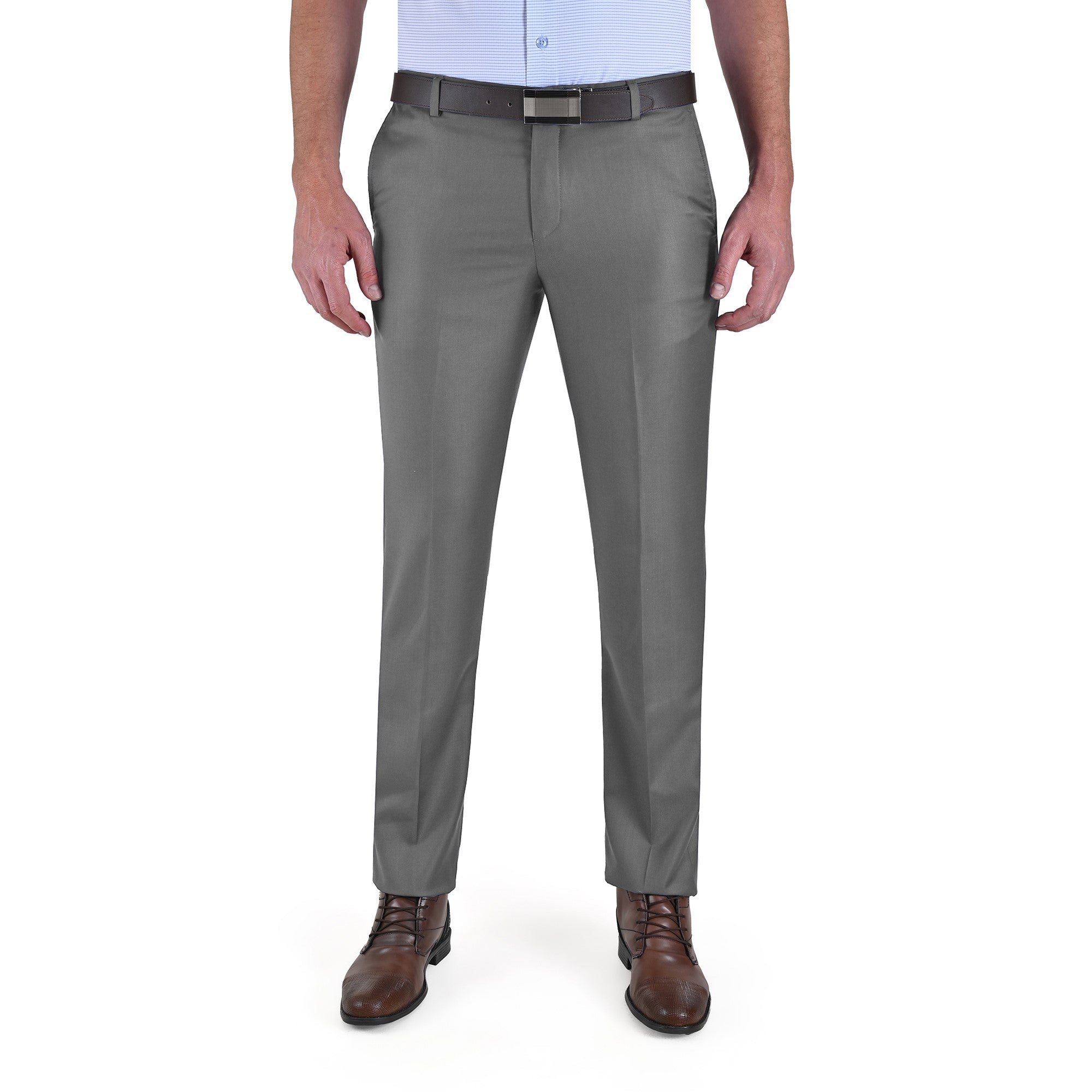Pantalón de Vestir Yale sin Pinzas Modern Slim Fit Cintura Ajustable 2402