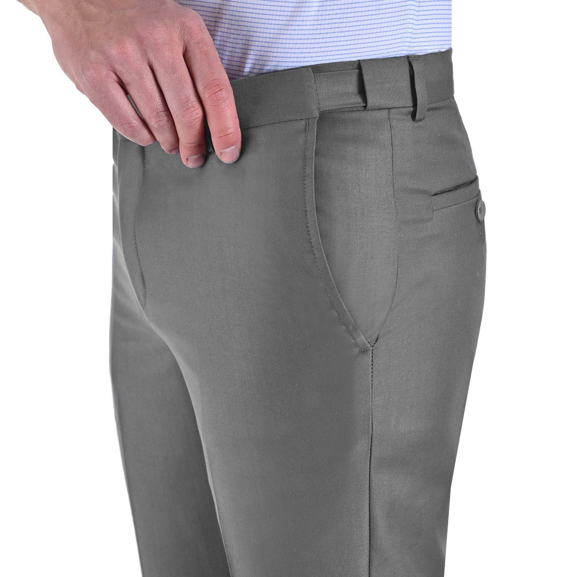 Pantalón de Vestir Yale sin Pinzas Modern Slim Fit Cintura Ajustable 2402