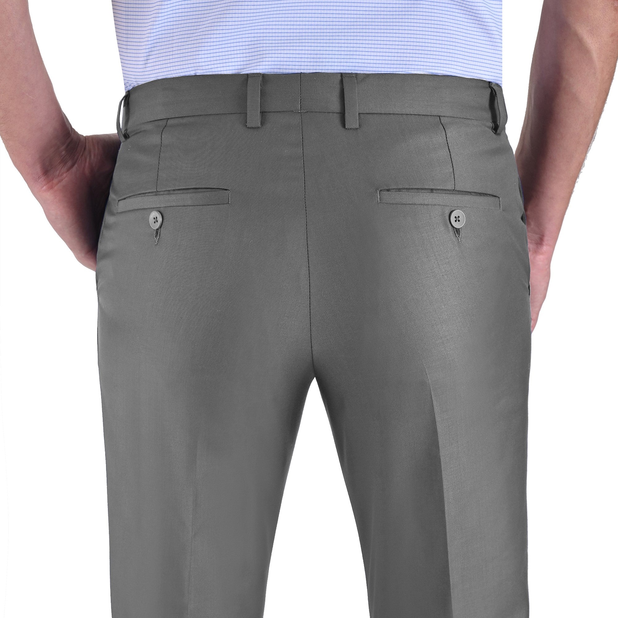 Pantalón de Vestir Yale sin Pinzas Modern Slim Fit Cintura Ajustable 2402