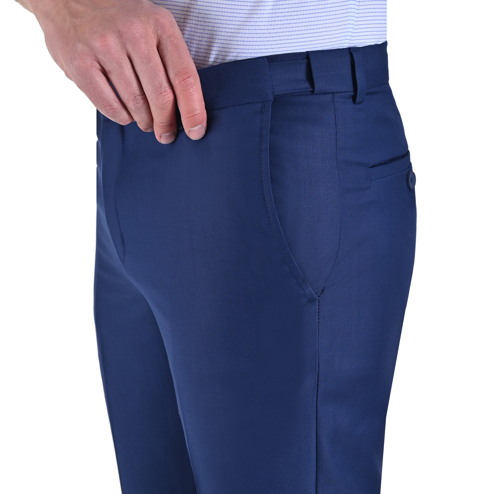 Pantalón de Vestir Yale sin Pinzas Modern Slim Fit Cintura Ajustable 2402