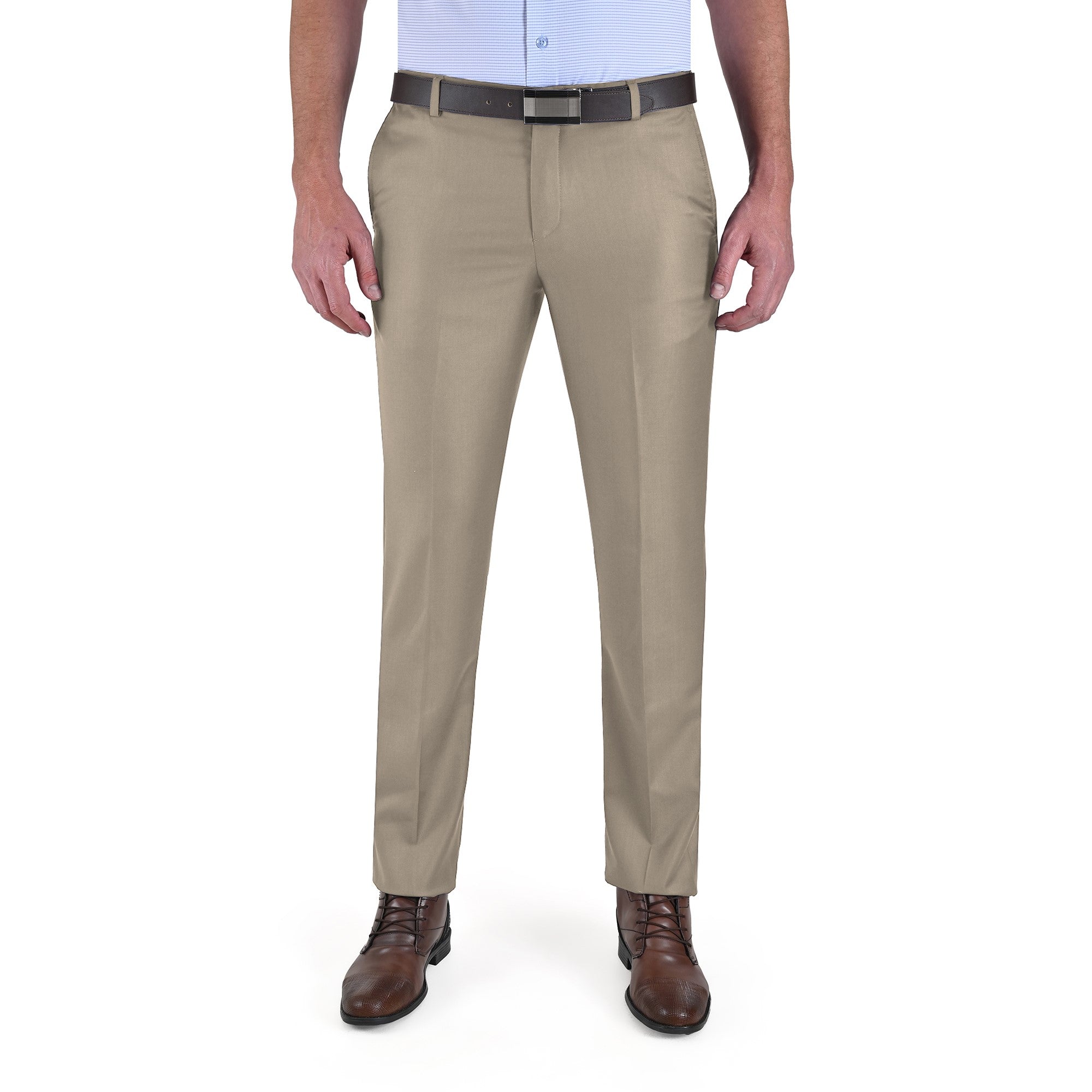 Pantalón de Vestir Yale sin Pinzas Modern Slim Fit Cintura Ajustable 2402