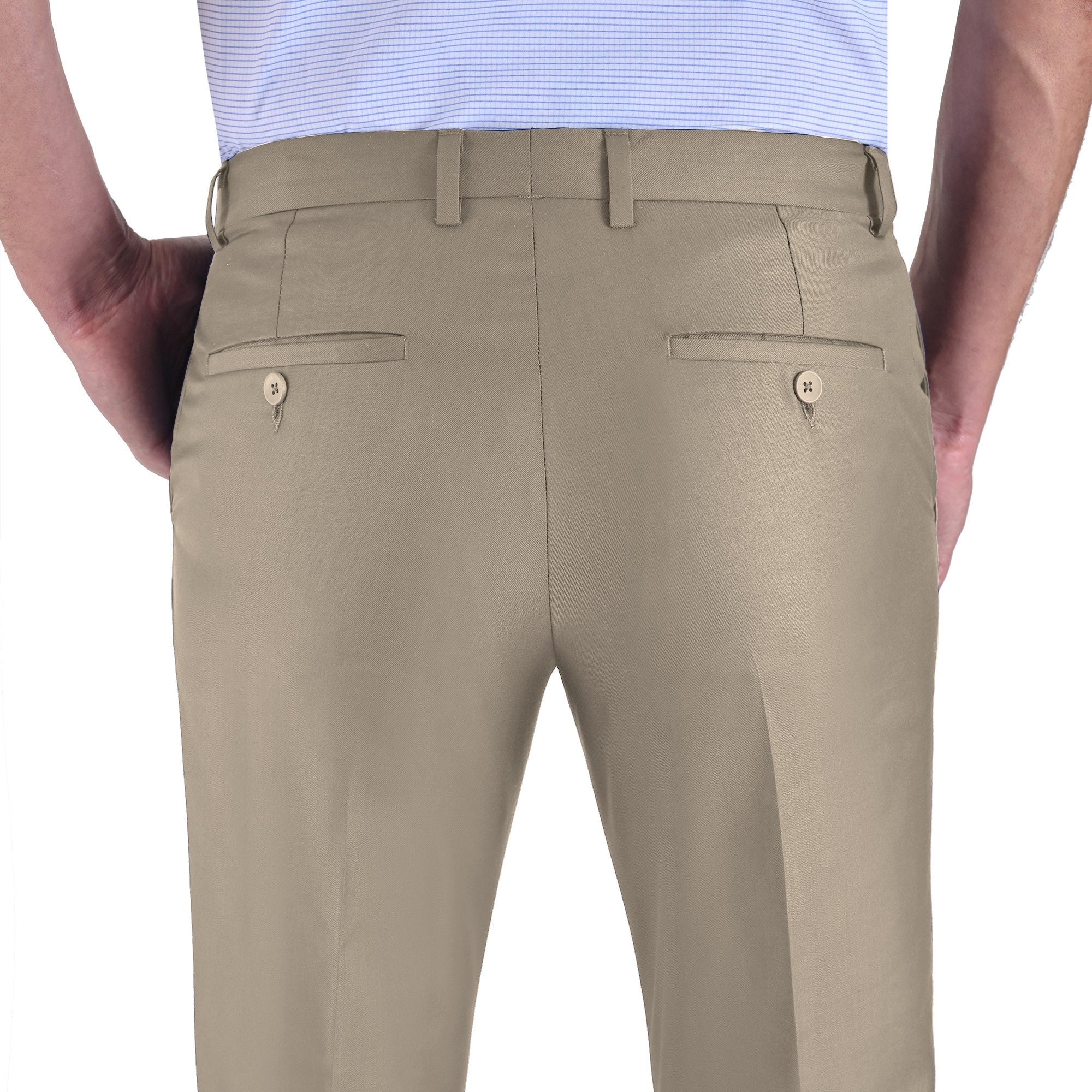 Pantalón de Vestir Yale sin Pinzas Modern Slim Fit Cintura Ajustable 2402