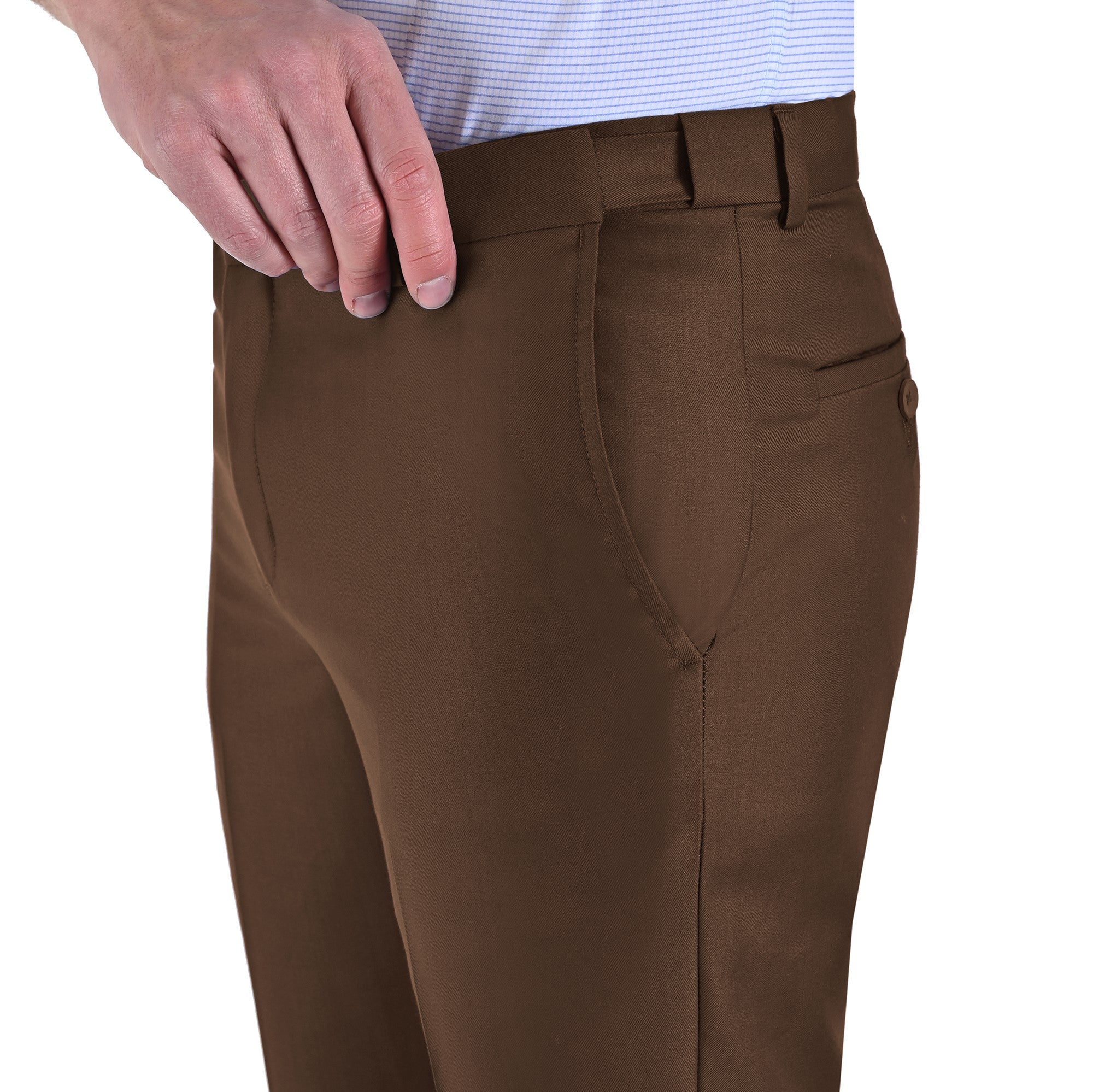Pantalón de Vestir Yale sin Pinzas Modern Slim Fit Cintura Ajustable 2402