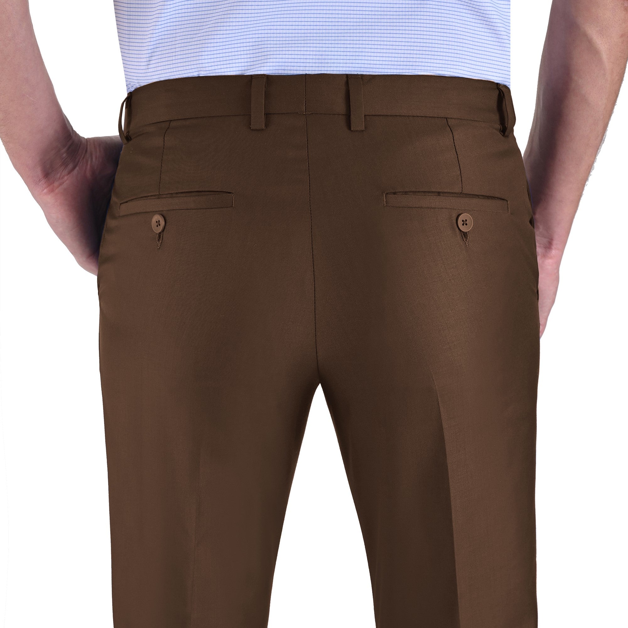 Pantalón de Vestir Yale sin Pinzas Modern Slim Fit Cintura Ajustable 2402