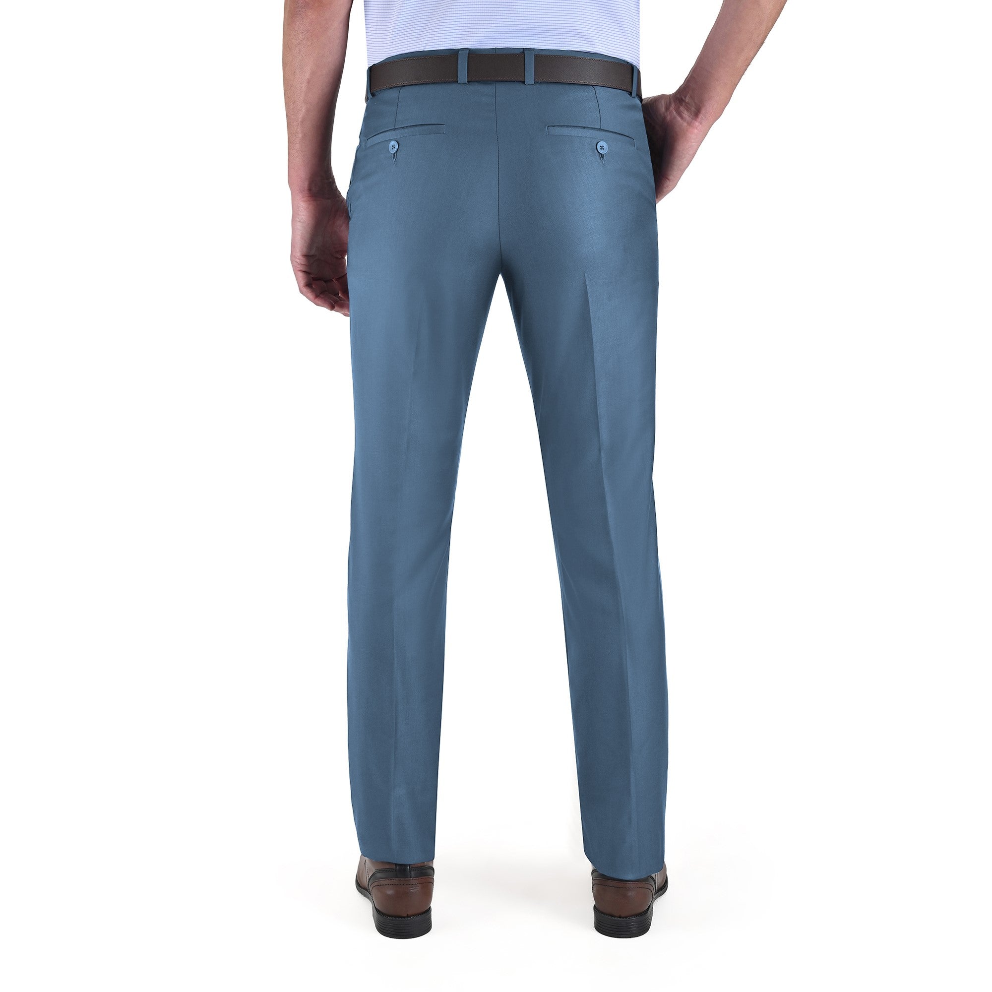 Pantalón de Vestir Yale sin Pinzas Modern Slim Fit Cintura Ajustable 2402