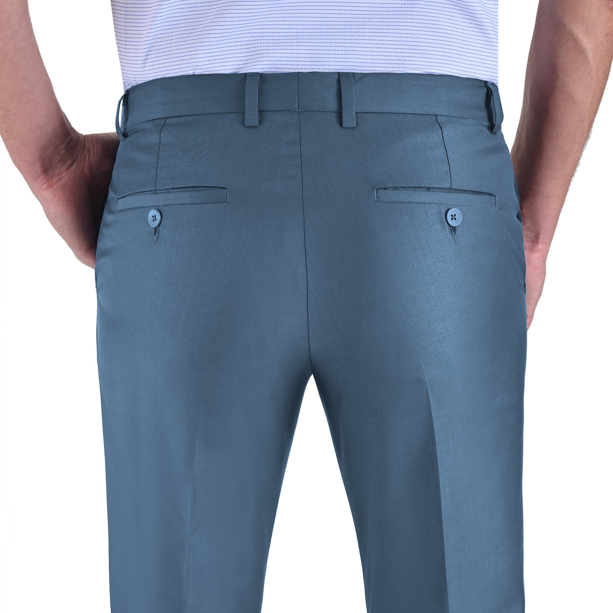 Pantalón de Vestir Yale sin Pinzas Modern Slim Fit Cintura Ajustable 2402