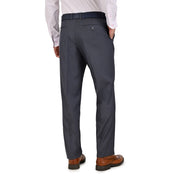 Pantalon de Vestir Yale 3763  Slim Fit  Sin Pinzas Cintura Ajustable Gris Oxford