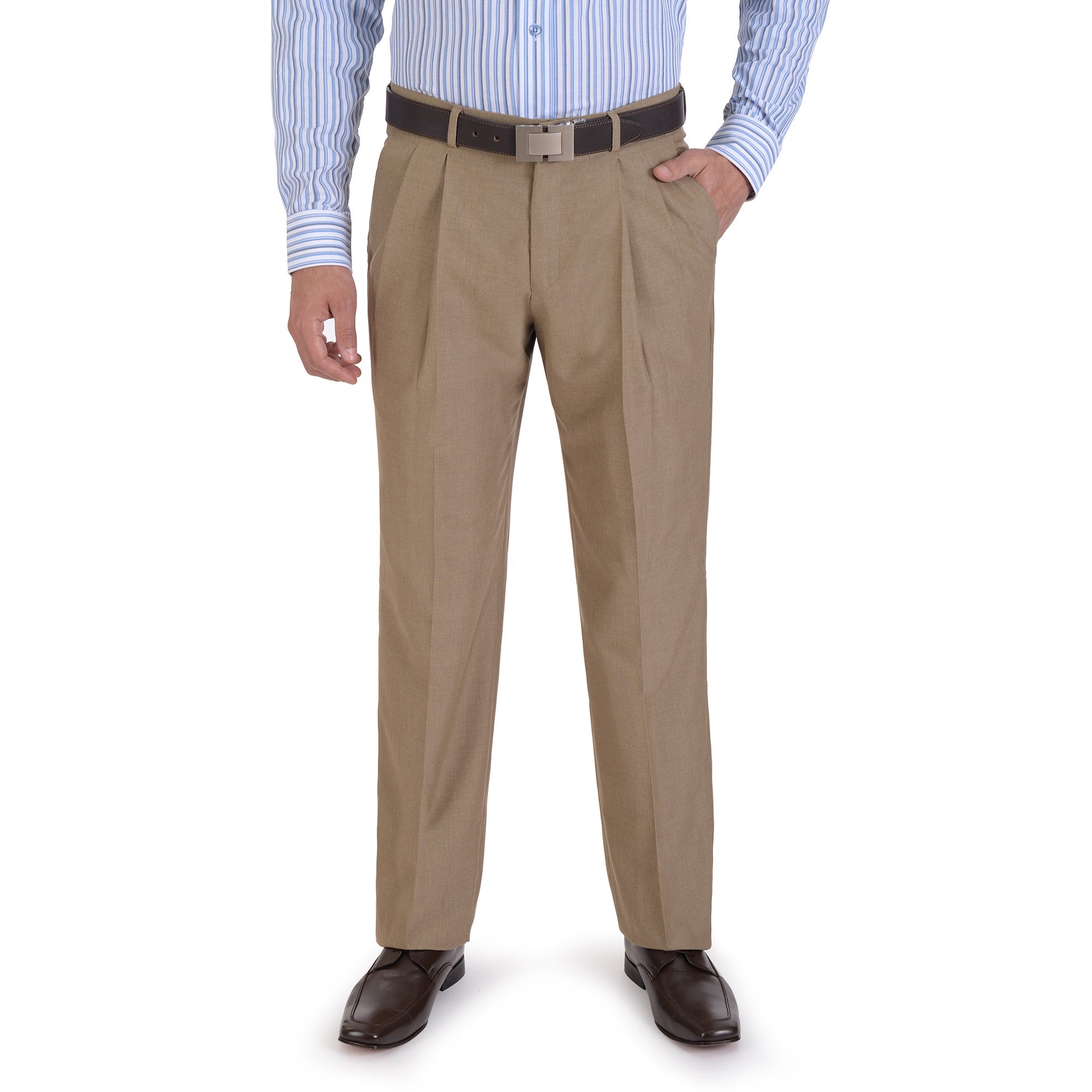 Pantalón de Vestir Yale Regular Fit Con Pinzas 1768