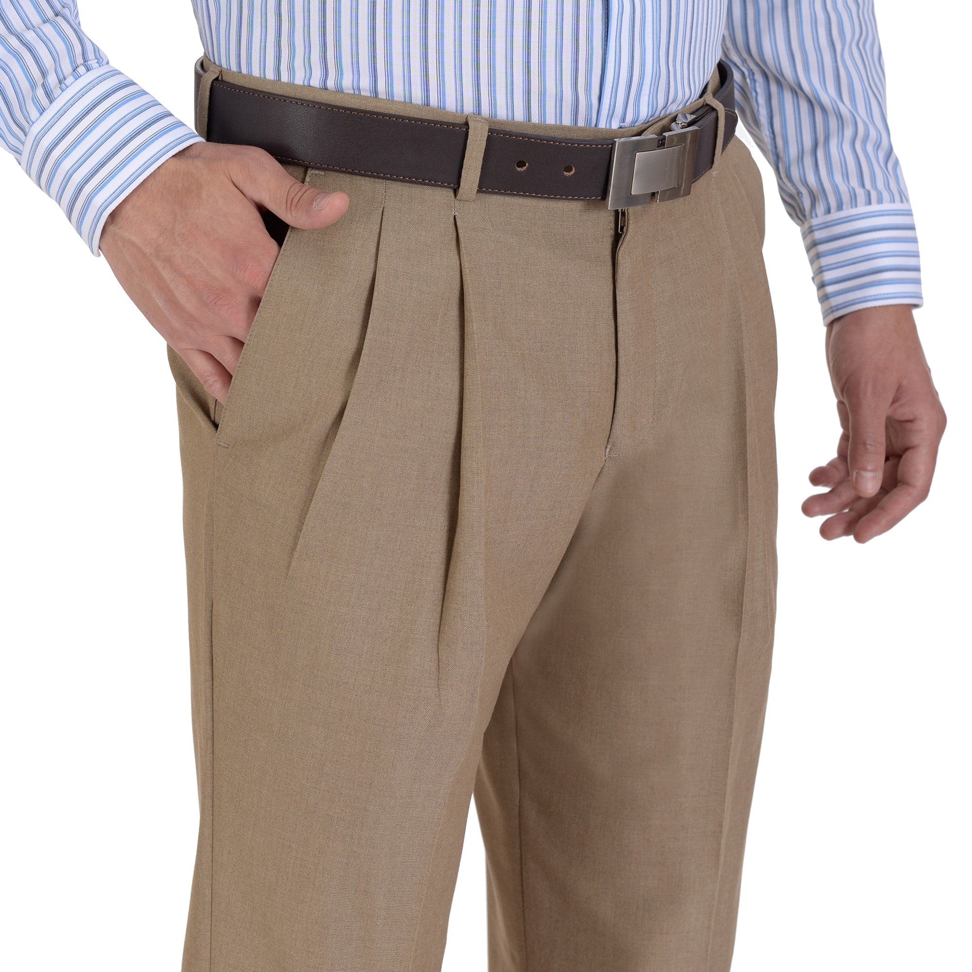 Pantalón de Vestir Yale Regular Fit Con Pinzas 1768