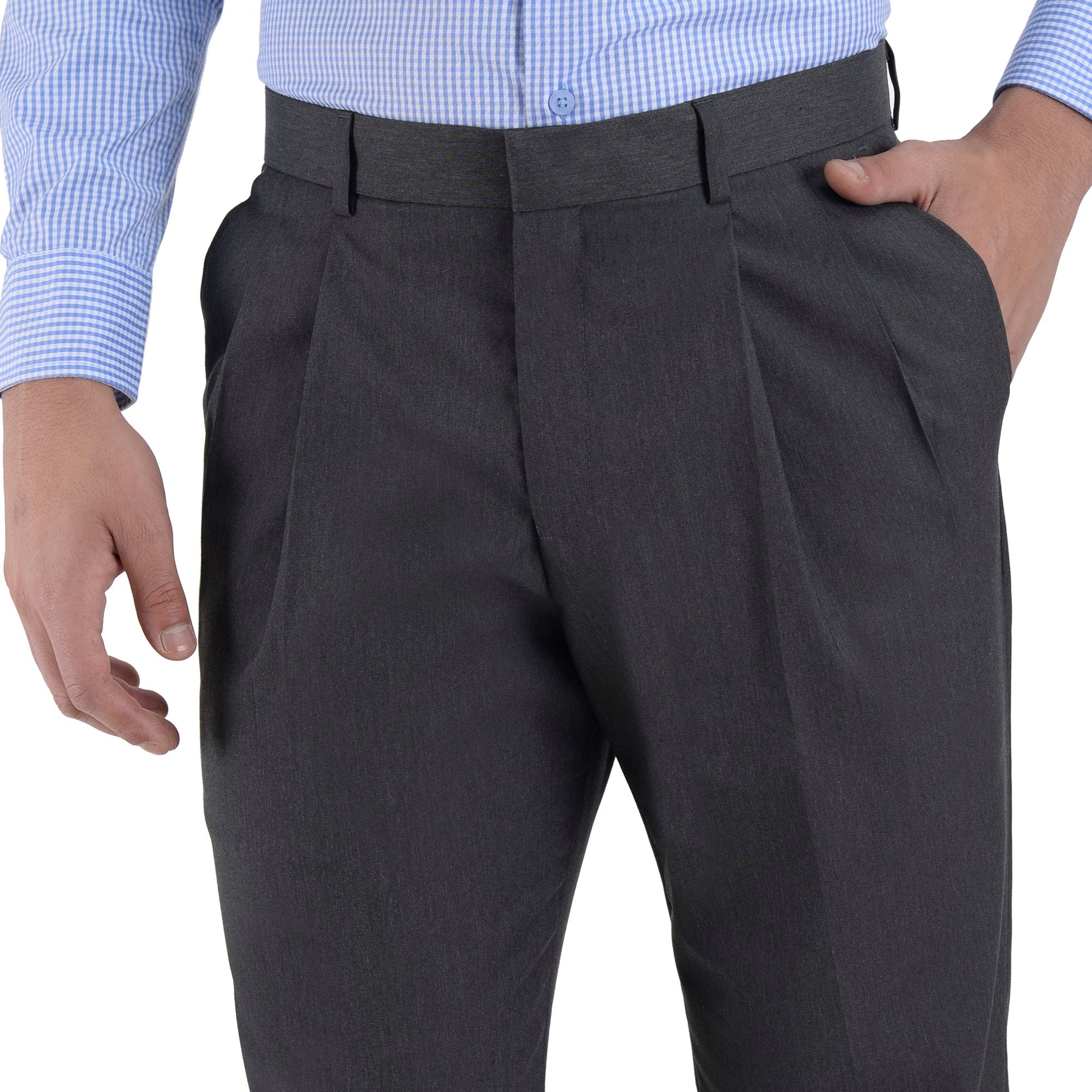Pantalón de Vestir Yale Regular Fit Con Pinzas 0342