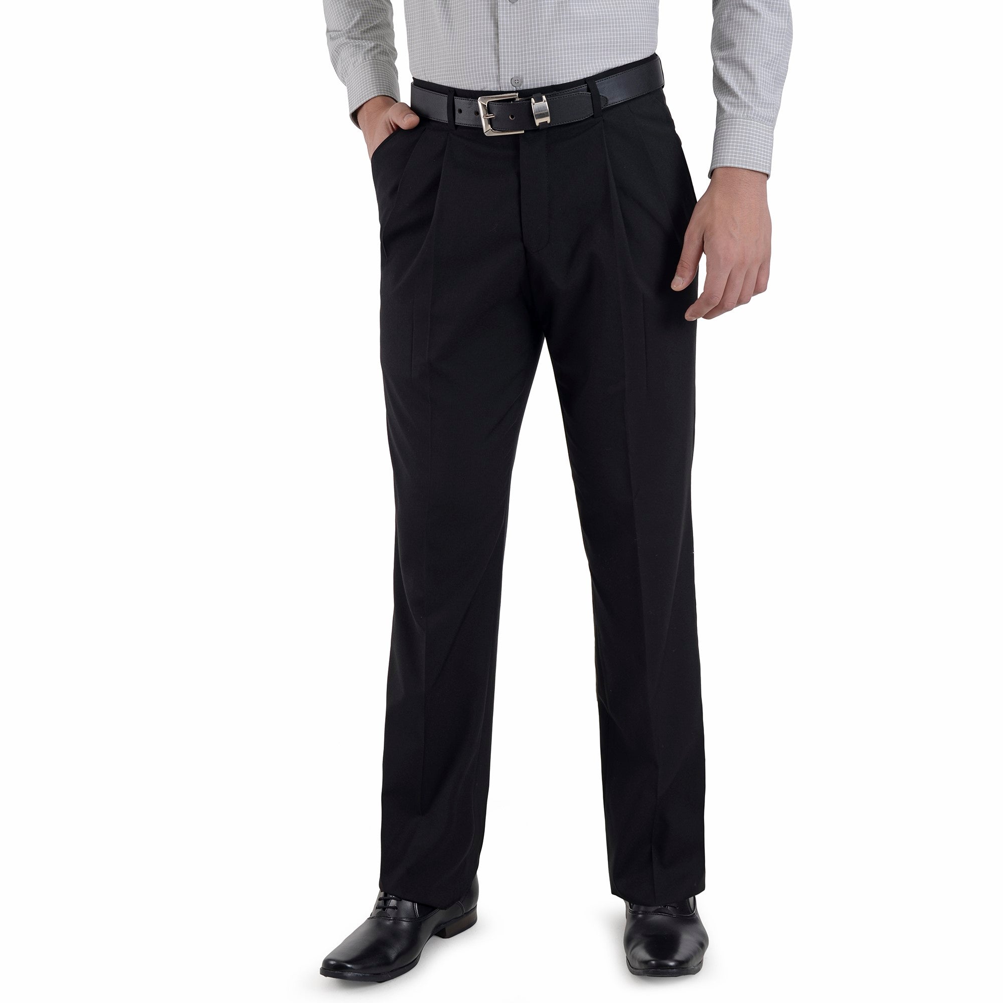 Pantalón de Vestir Yale Regular Fit Con Pinzas 0342