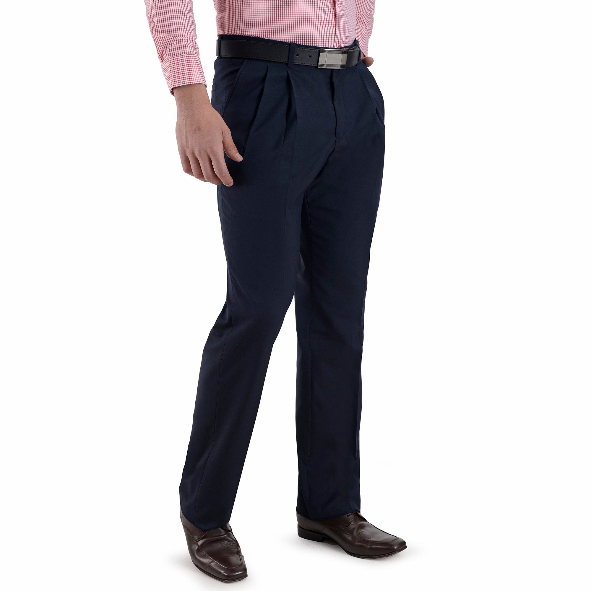 Pantalón de Vestir Yale Regular Fit Con Pinzas 0342