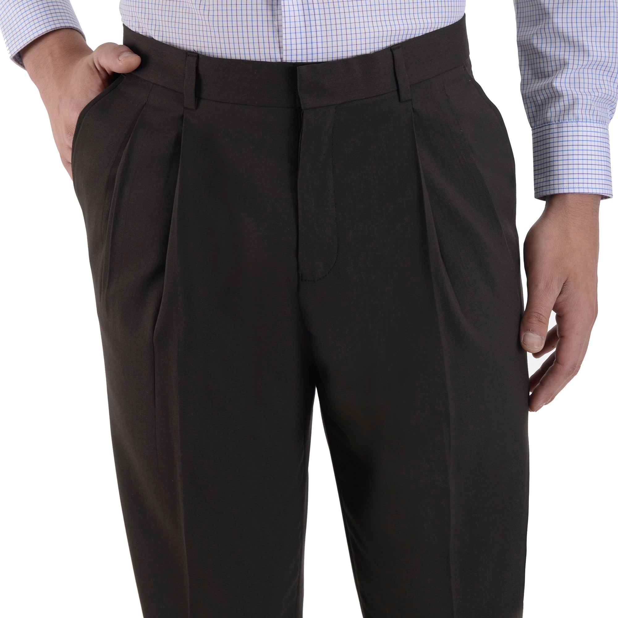 Pantalón de Vestir Yale Regular Fit Con Pinzas 0342
