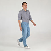 Jeans Yale Straight Fit 8266 Azul Plumbago