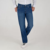 Jeans Yale Straight Fit 8266 Azul Petróleo