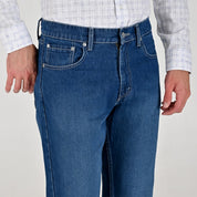 Jeans Yale Straight Fit 8266 Azul Petróleo