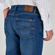 Jeans Yale Straight Fit 8266 Azul Petróleo