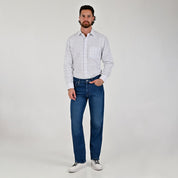 Jeans Yale Straight Fit 8266 Azul Petróleo