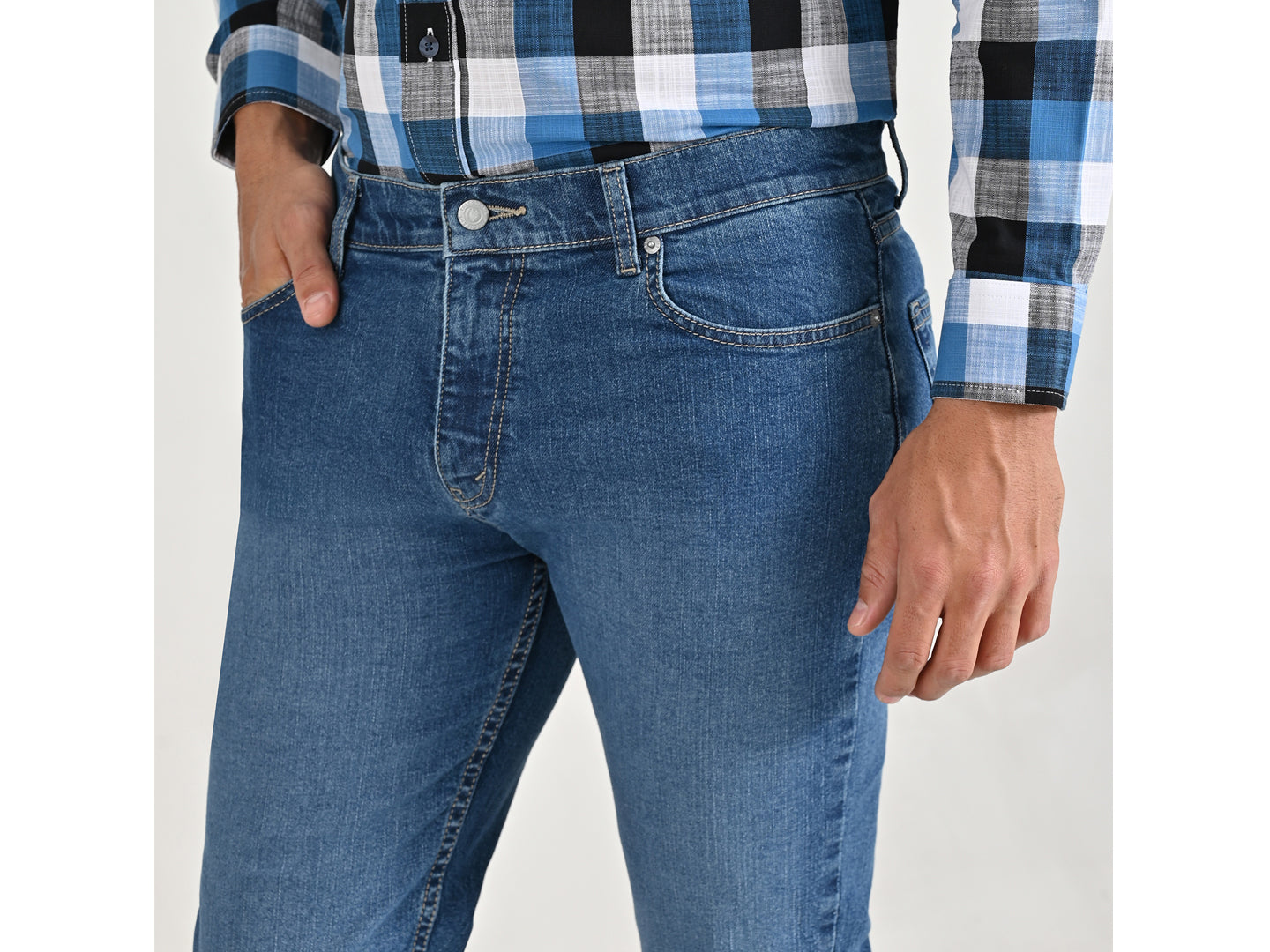 Jeans Yale Slim Fit 2384 Azul Petroleo