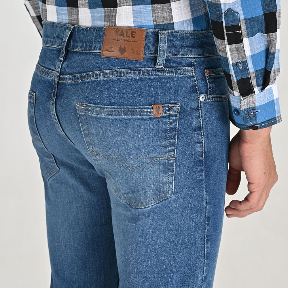 Jeans Yale Slim Fit 0527 Stretch Corte Semi Ajustado