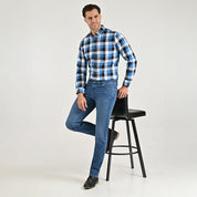 Jeans Yale Slim Fit 0527 Stretch Corte Semi Ajustado