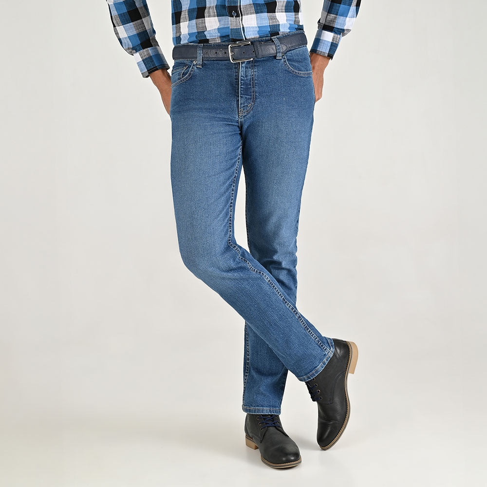 Jeans Yale Slim Fit 0527 Stretch Corte Semi Ajustado