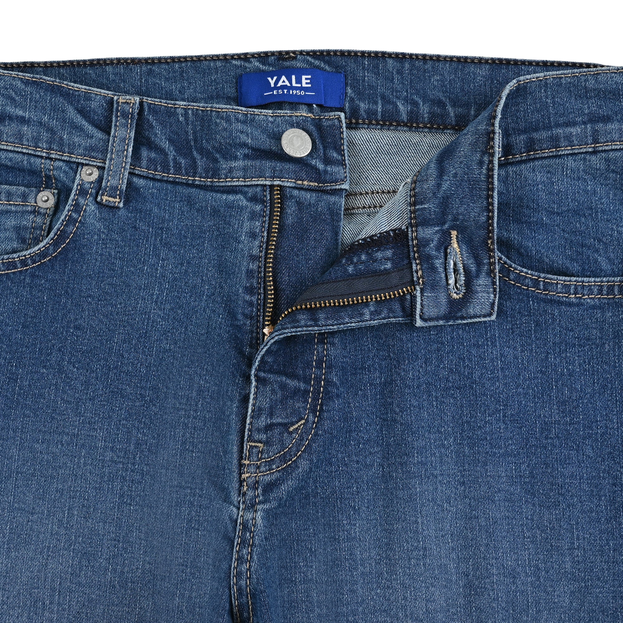 Jeans Yale Slim Fit 2384 Azul Petroleo