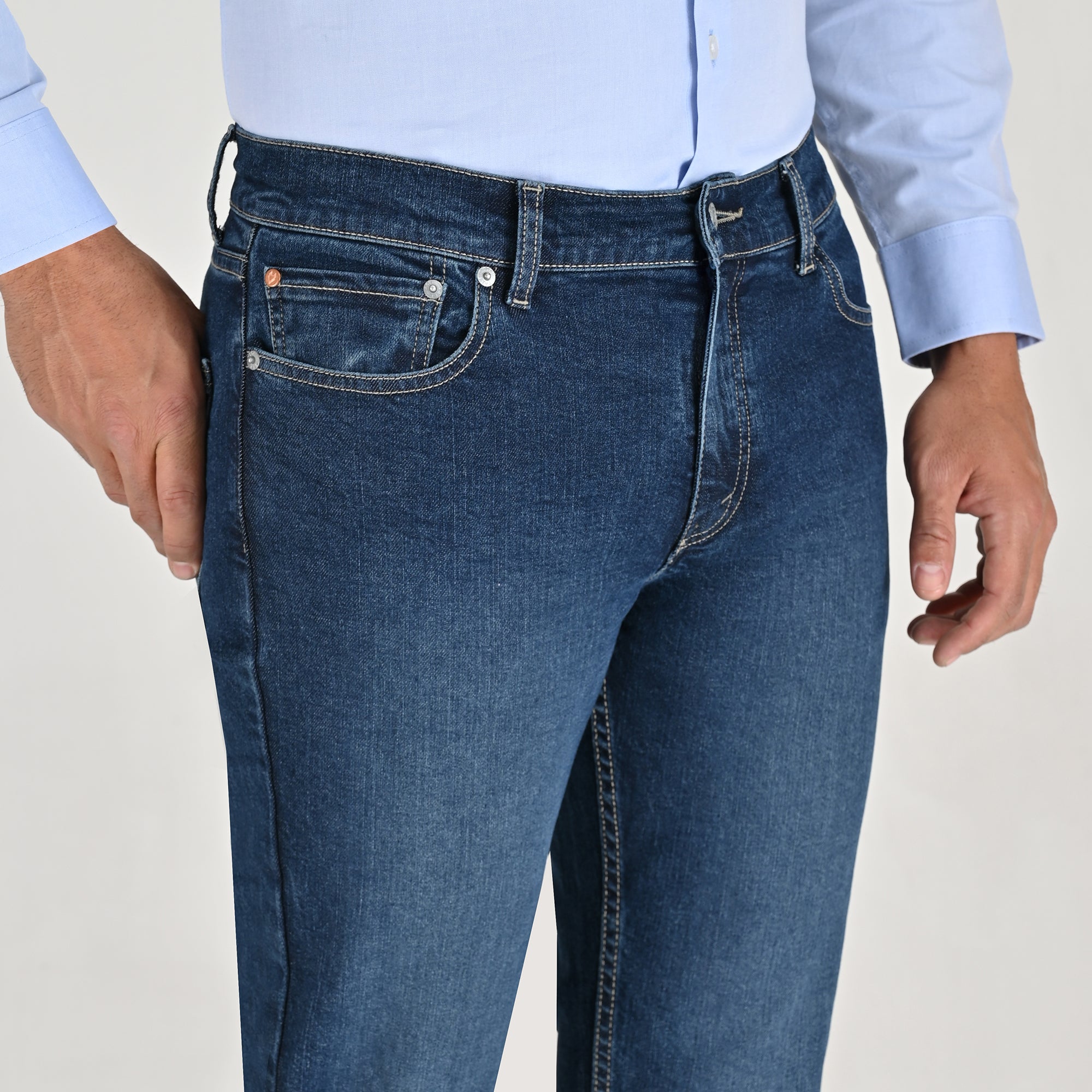 Jeans Yale Slim Fit 2384 Azul Zafiro