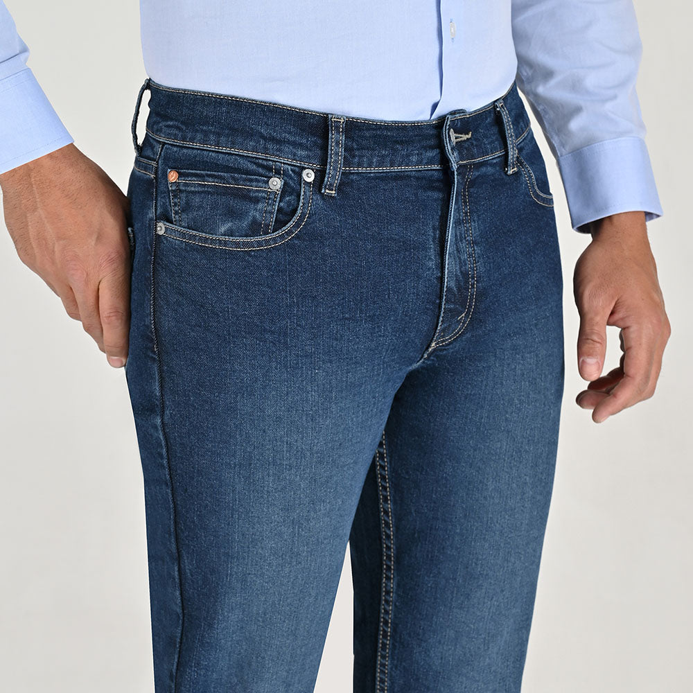 Jeans Yale Slim Fit 0527 Stretch Corte Semi Ajustado